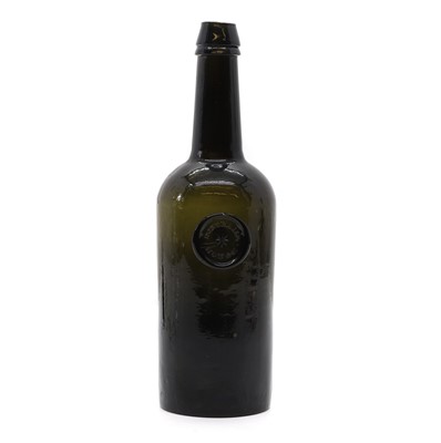 Lot 126 - An olive green glass wine bottle