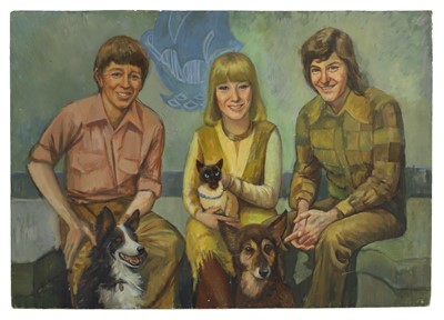 Lot 74 - A 1970s Blue Peter painting