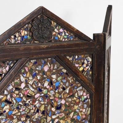 Lot 277 - A folk art fire screen
