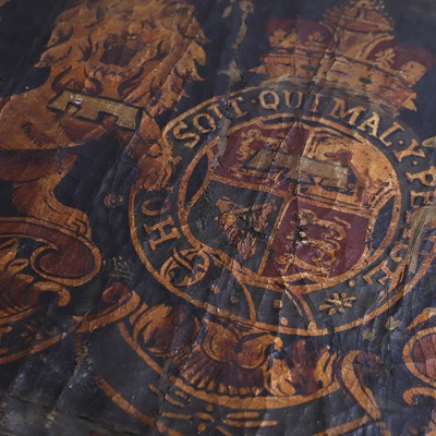 Lot 318 - A fragment of the Prince of Wales royal coat of arms