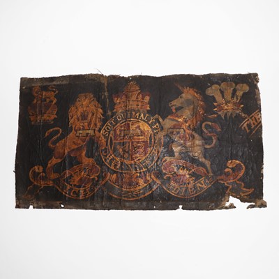 Lot 318 - A fragment of the Prince of Wales royal coat of arms