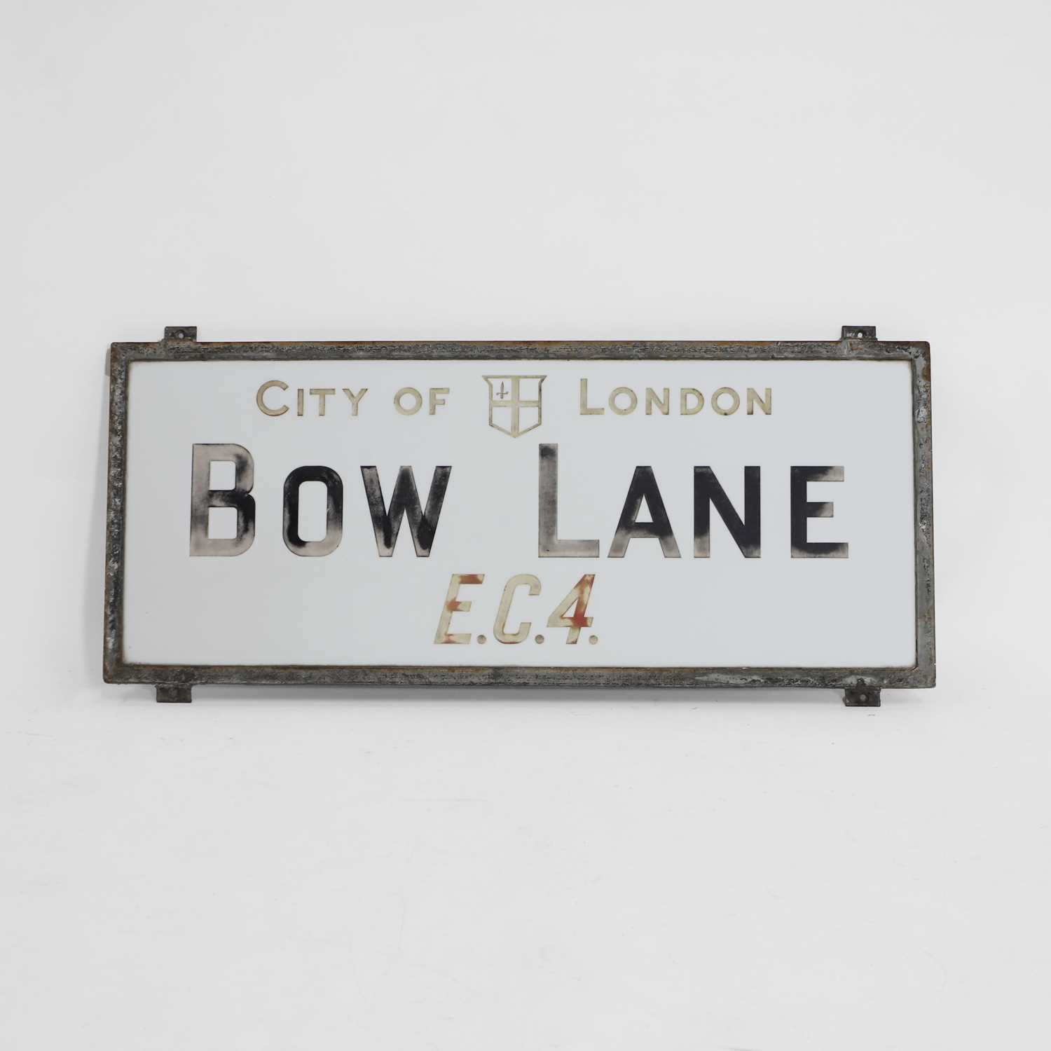 Lot 236 - A 'Bow Lane' street sign