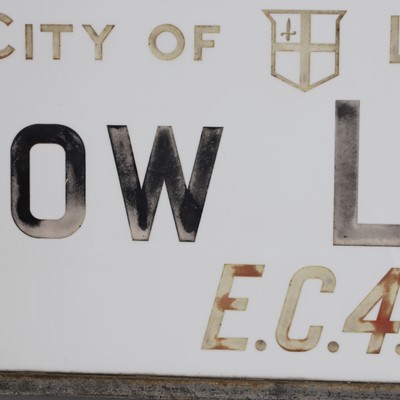 Lot 236 - A 'Bow Lane' street sign