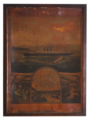 Lot 237 - A 'Southampton direct to New York' sign