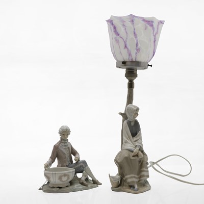 Lot 118 - A Lladro porcelain lamp