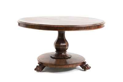 Lot 504 - A Victorian rosewood dining table