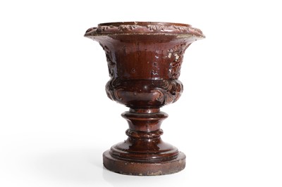 Lot 28 - A glazed ceramic urn