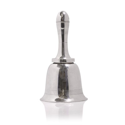 Lot 113 - An Asprey 'Joy Bell' silver-plated cocktail shaker