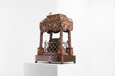 Lot 280 - A shellwork model representing Napoleon's tomb