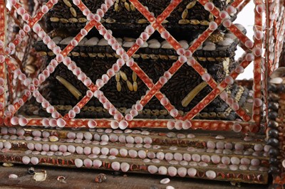 Lot 280 - A shellwork model representing Napoleon's tomb