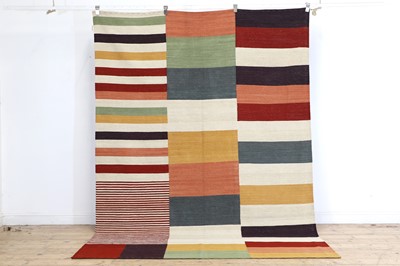 Lot 435 - A contemporary flatweave rug