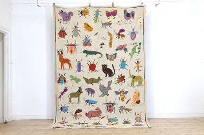 Lot 314 - An 'Animal Kingdom' flatweave rug