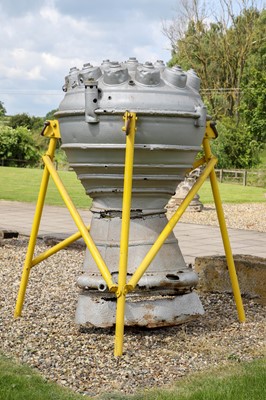 Lot 230 - A Second World War V2 rocket combustion chamber and venturi wreckage