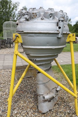 Lot 230 - A Second World War V2 rocket combustion chamber and venturi wreckage