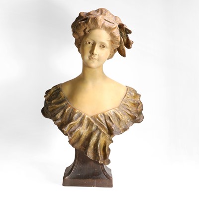 Lot 155 - An Art Nouveau terracotta bust