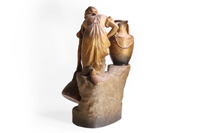 Lot 157 - An Austrian Art Nouveau stoneware statue
