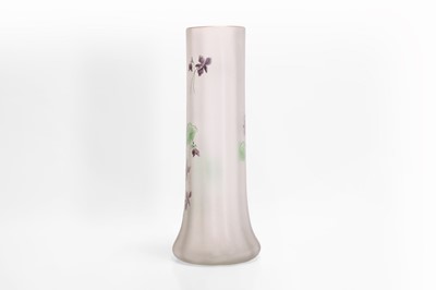 Lot 171 - A Mont Joye enamelled glass vase