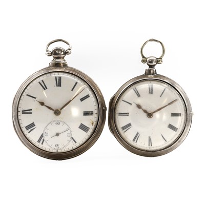 Lot 34F - Two silver pair cased pocket watches