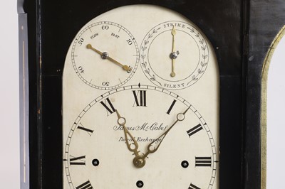 Lot 194 - A Regency ebonised and gilt brass-inlaid table or bracket clock