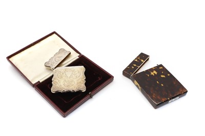Lot 49 - A cased silver and silver gilt cigarette case