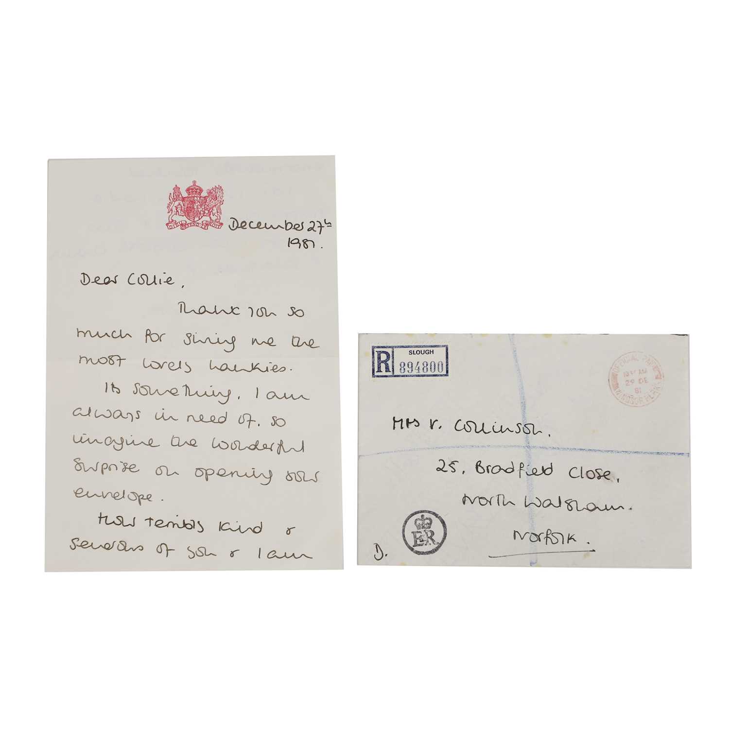 Lot 310 - HRH Diana, Princess of Wales (1961-1997)