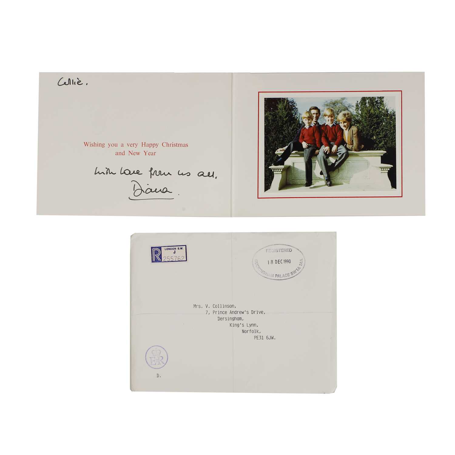 Lot 299 - HRH Diana, Princess of Wales (1961-1997)