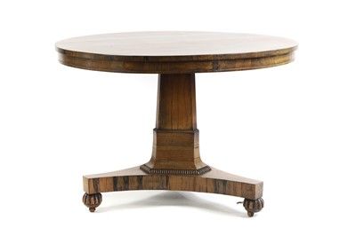 Lot 402 - A Regency rosewood pedestal table