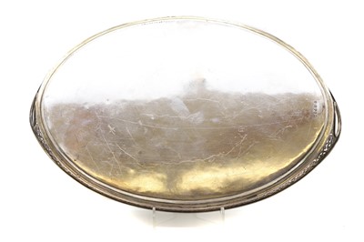 Lot 15 - A Victorian silver tray