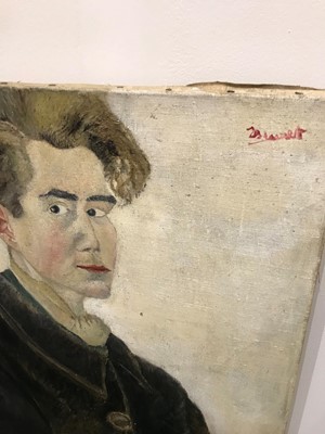 Lot 283 - A French folk art portrait