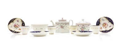 Lot 138 - A Davenport style porcelain tea service