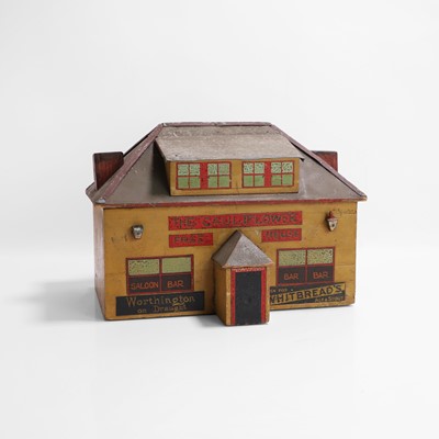 Lot 281 - A folk art model of 'The Cauliflower' English pub