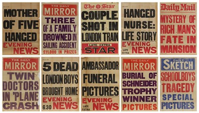 Lot 191 - A collection of ten large news stand posters