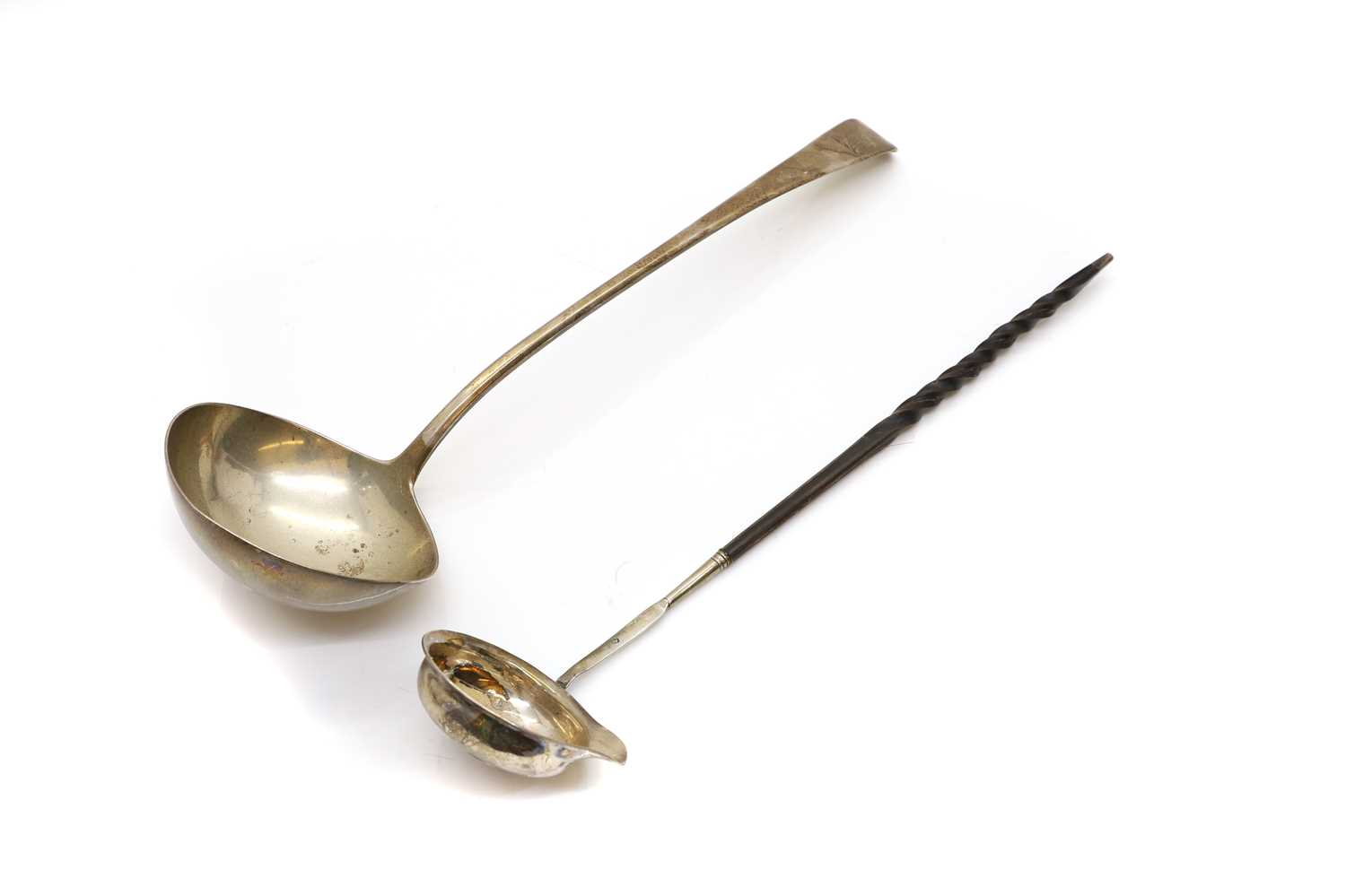 Lot 55 - An Old English pattern ladle