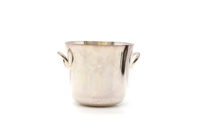 Lot 13 - A Christofle silver-plated ice bucket
