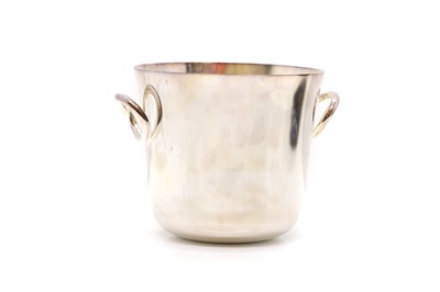 Lot 13 - A Christofle silver-plated ice bucket