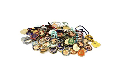 Lot 379 - A collection of seventy-seven enamelled rowing badges