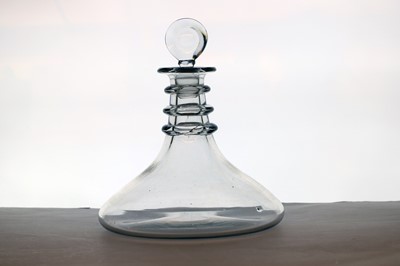 Lot 148 - A ship’s glass decanter