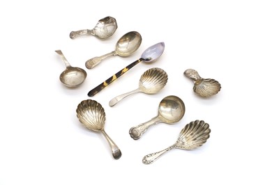 Lot 99 - A group of silver caddy spoons