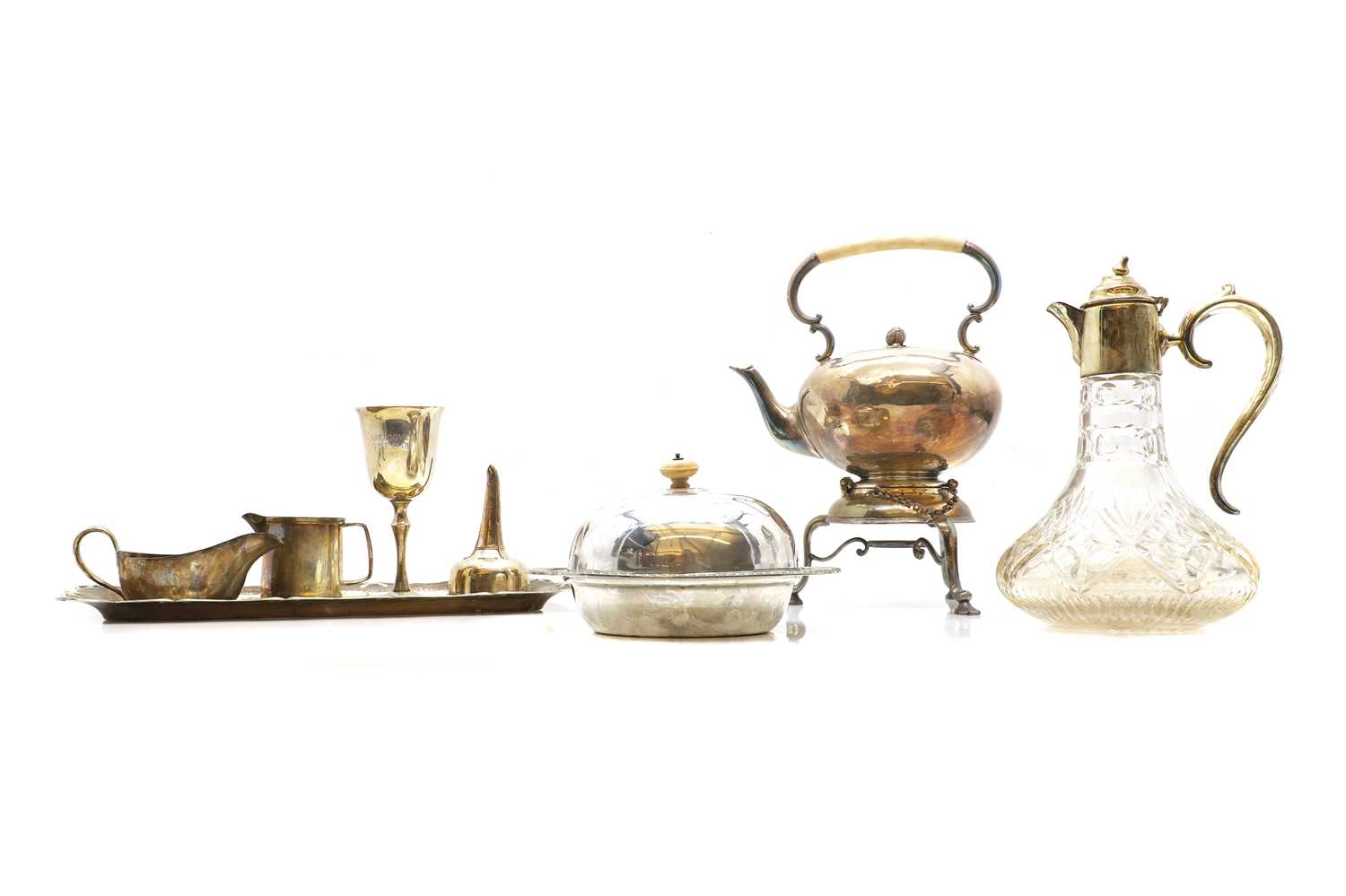 Lot 85 - A collection of silver-plated items