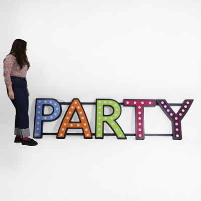 Lot 339 - An extra large 'Party' sign
