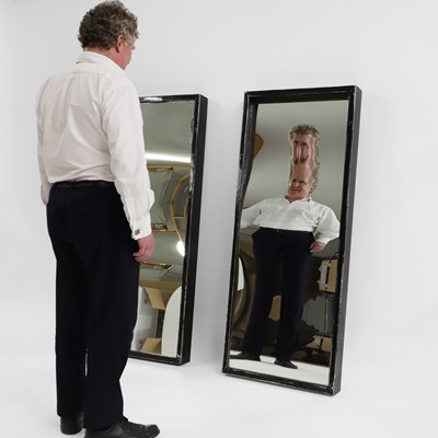Lot 182 - A pair of original funfair distorted carnival mirrors