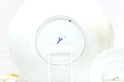 Lot 173 - A Meissen porcelain circular dish
