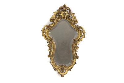 Lot 351 - A Rococo revival gilt framed mirror