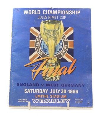 Lot 236 - A 1966 Football World Cup Final programme