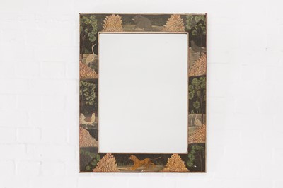 Lot 551 - A painted mirror