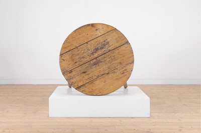 Lot 77 - A pine cricket table