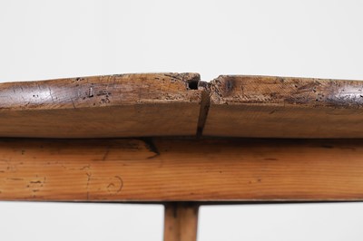 Lot 77 - A pine cricket table