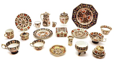 Lot 108 - A composite Royal Crown Derby Imari porcelain tea service