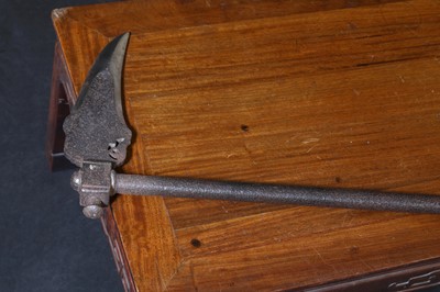Lot 403 - An Indian steel axe or zagnal