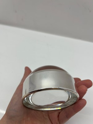 Lot 59 - A silver and glass table magnifier